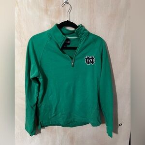 Notre Dame Kelly Green Jansport Quarterzip Size Medium